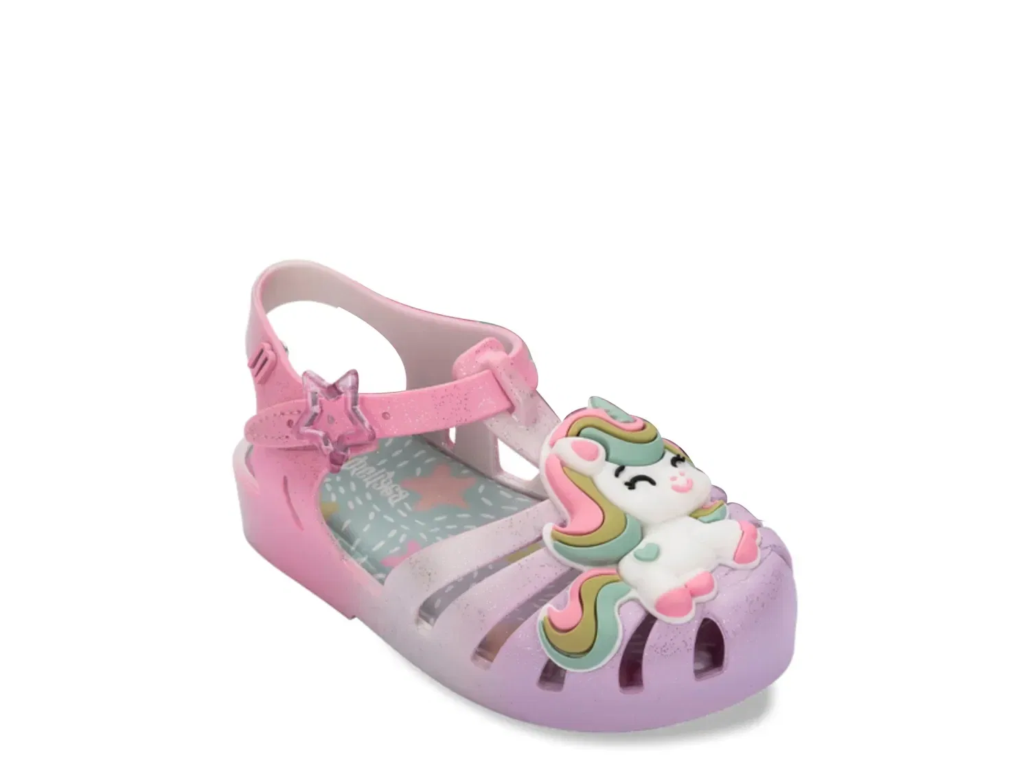 Сандалии Possession Unicorn Mini Melissa, фиолетово-розовые