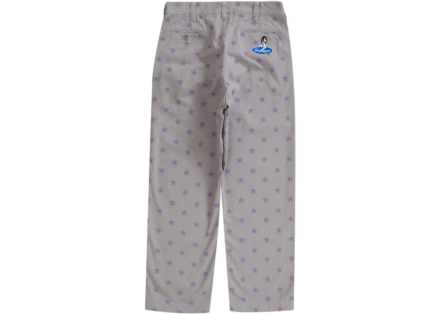 Мужские брюки с принтом Pant Supreme, Grey Stars