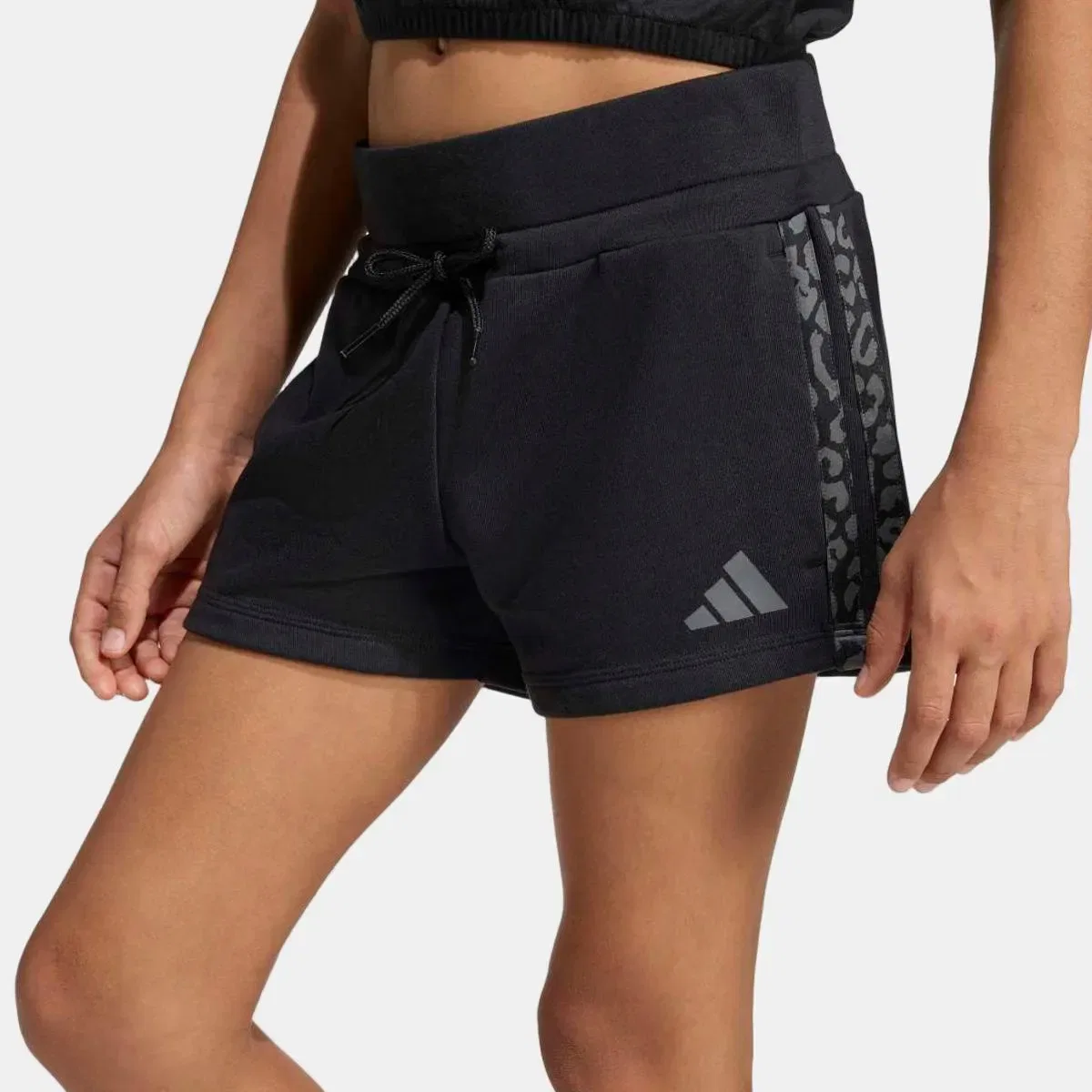 Детские шорты для девочек с принтом Animal Seasonals adidas, Negro — фото 3