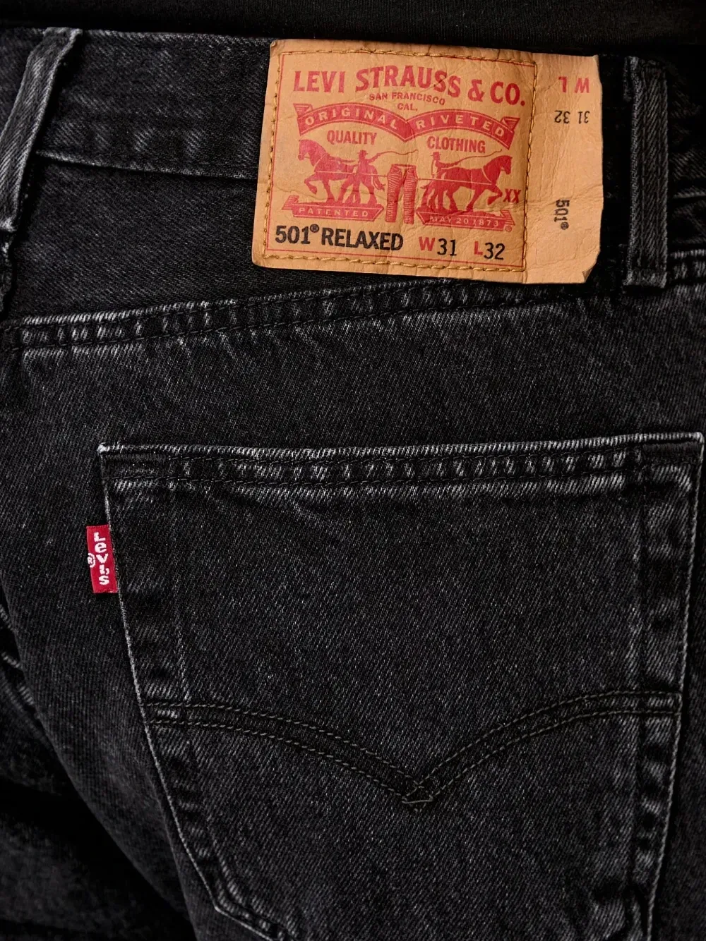 501 Свободные джинсы Levi's, черный — фото 4
