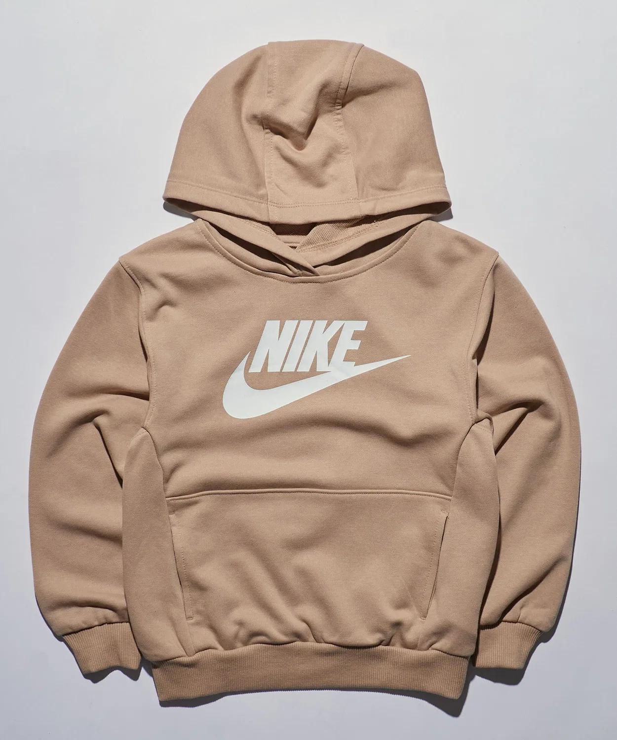 Детский пуловер-худи с длинным рукавом с принтом NIKE, Beige