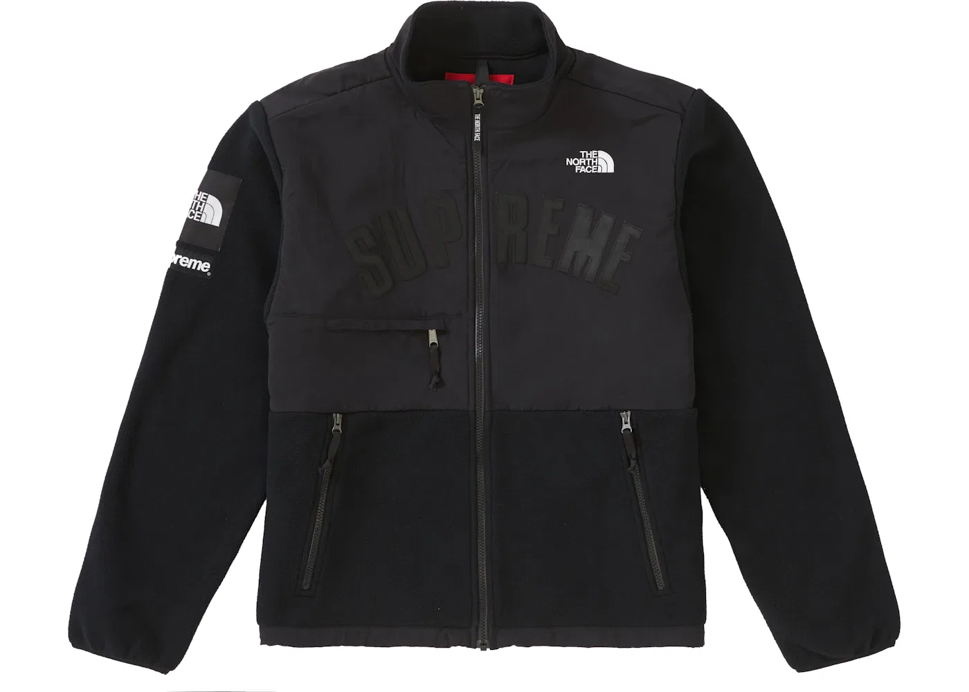 Мужская флисовая куртка с принтом Arc Logo Denali Supreme The North Face, Black