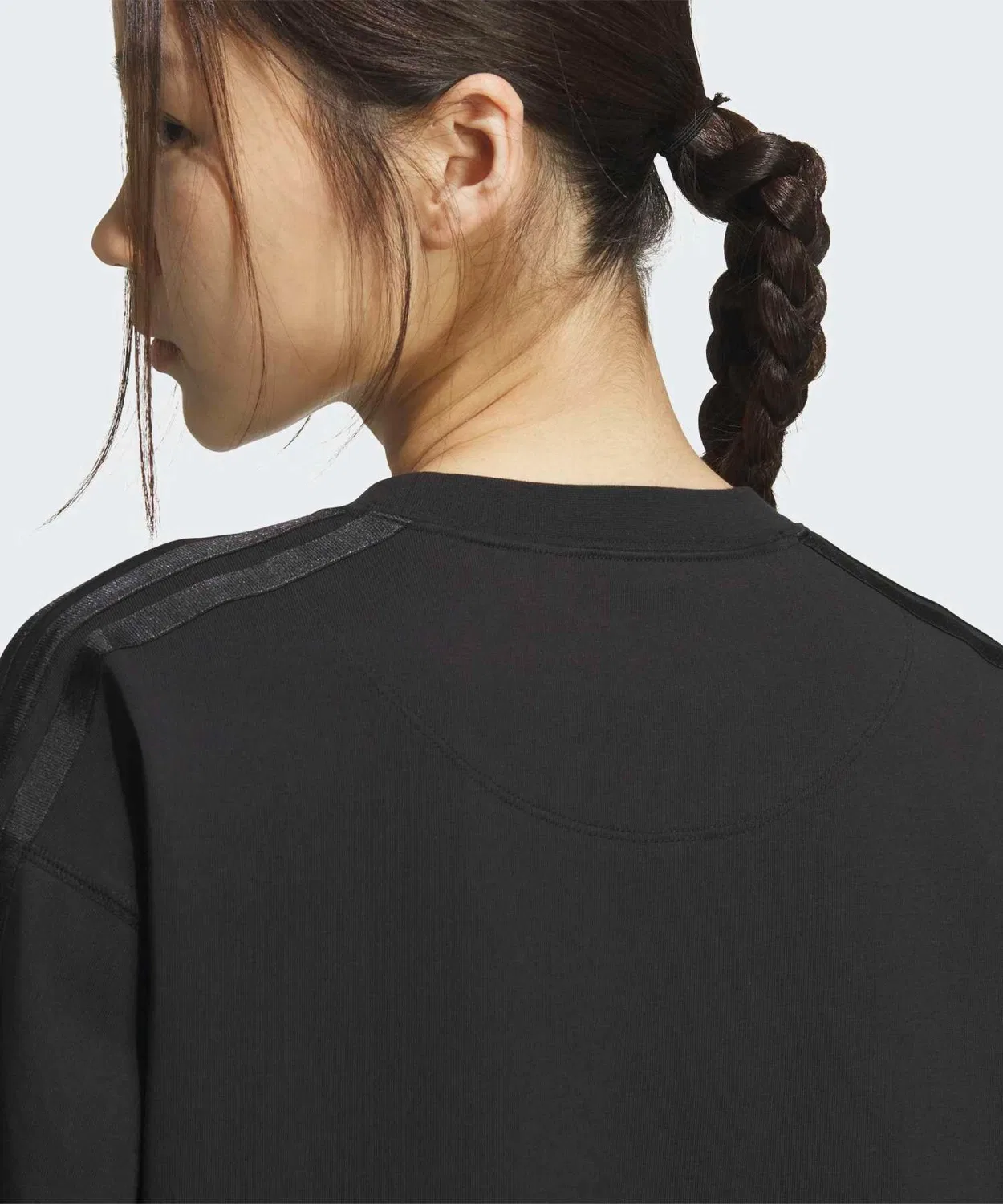 Женская футболка с длинным рукавом свободного кроя Adidas, Black — фото 3