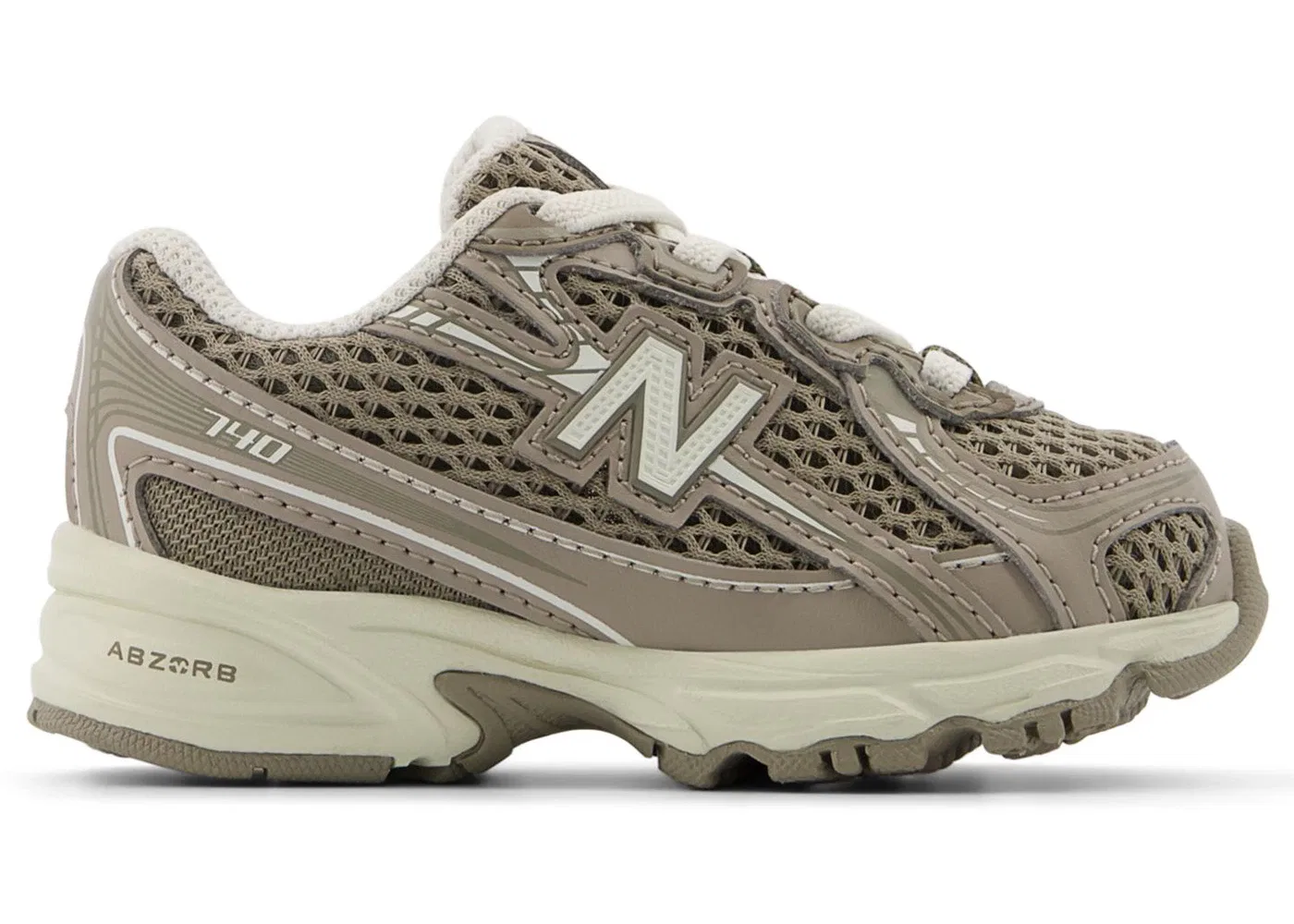 Детские кроссовки со шнуровкой New Balance 740 Bungee Lace New Balance, Arid Stone/Angora