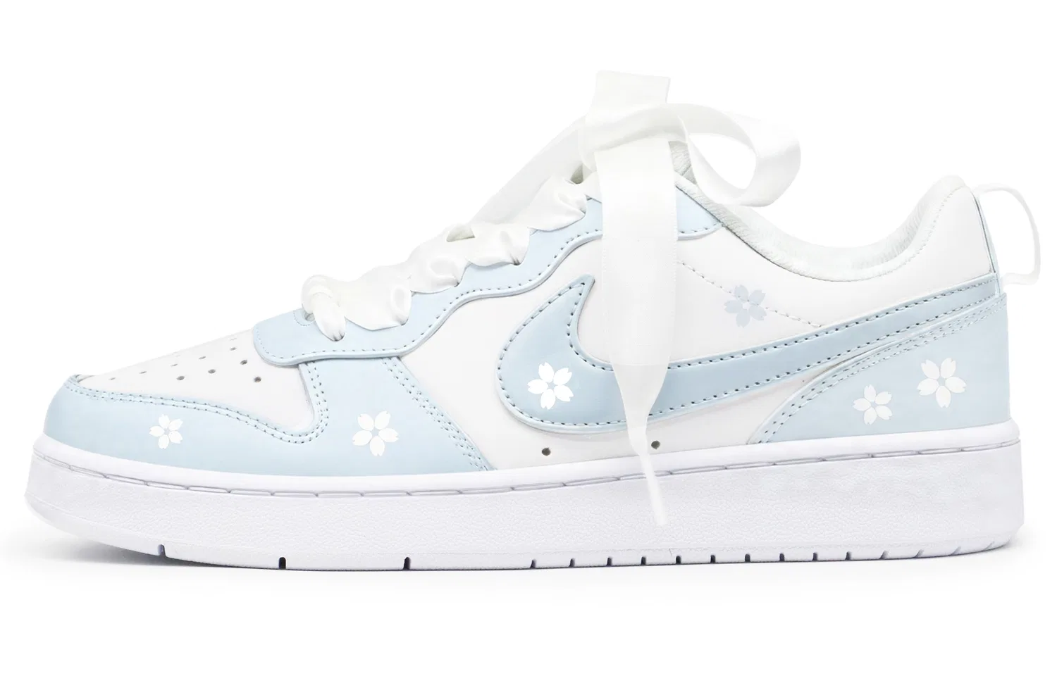 Детские кеды для скейтбординга с низким верхом Court Borough Nike, Blue White — фото 3
