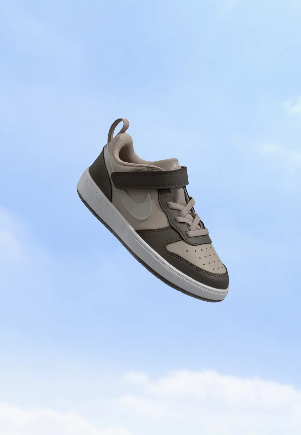 Court borough low jes btv unisex - кроссовки Nike Sportswear, Moon Particle/White/Cave Stone/White