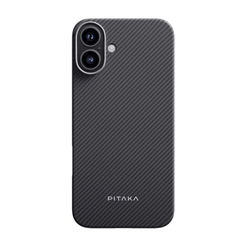 

Чехол Pitaka Classic Ultra-Slim для IPhone 16 с MagSafe, Black/Grey (Twill) 600D, Черный, Чехол Pitaka Classic Ultra-Slim для IPhone 16 с MagSafe, Black/Grey (Twill) 600D