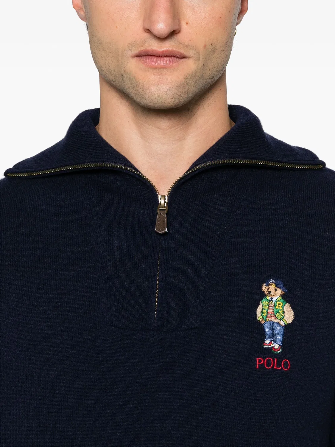 Пуловер с об изображением Polo Bear Polo Ralph Lauren, синий — фото 2