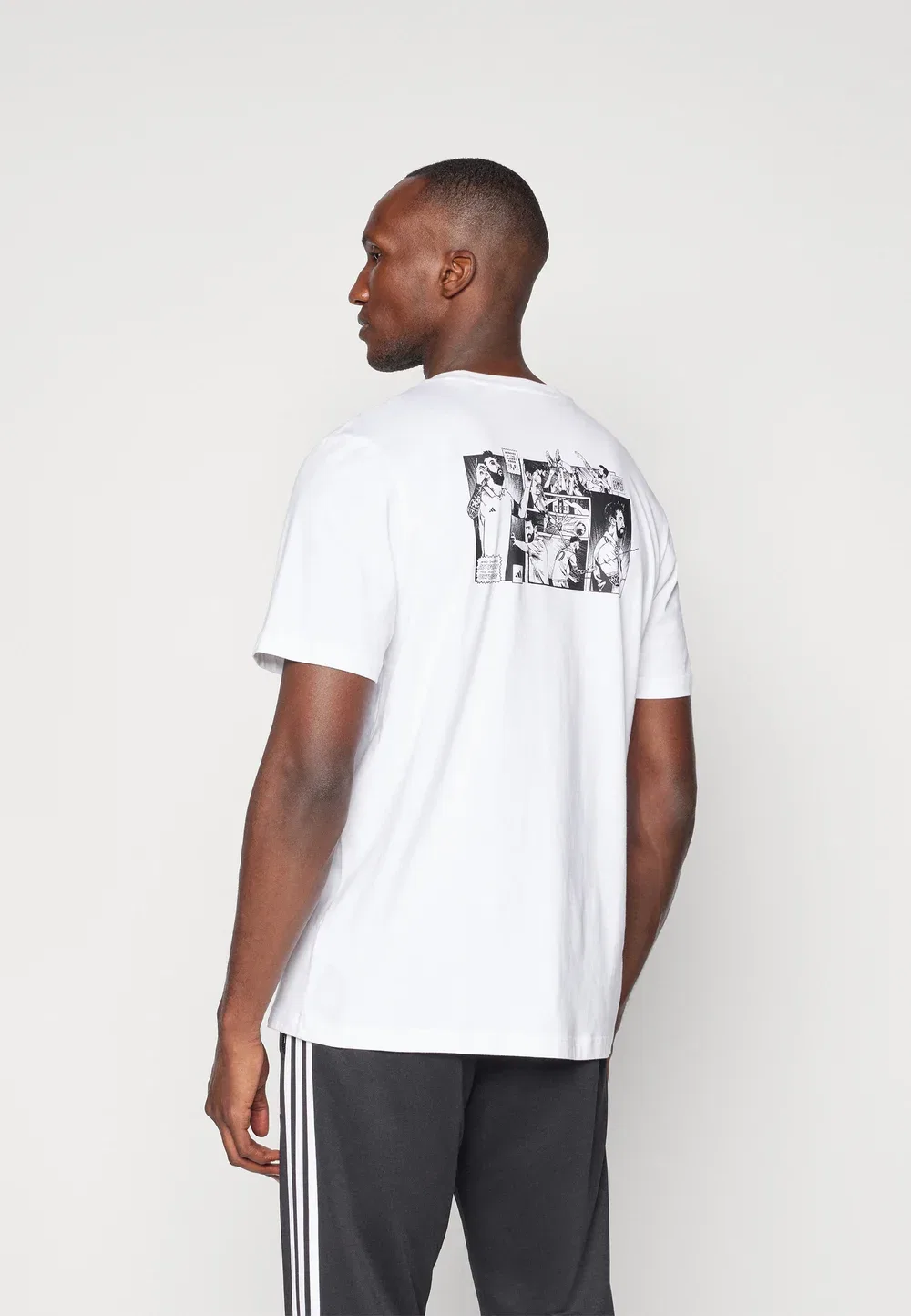 Футболка с изображением иконы Месси Adidas Performance, White