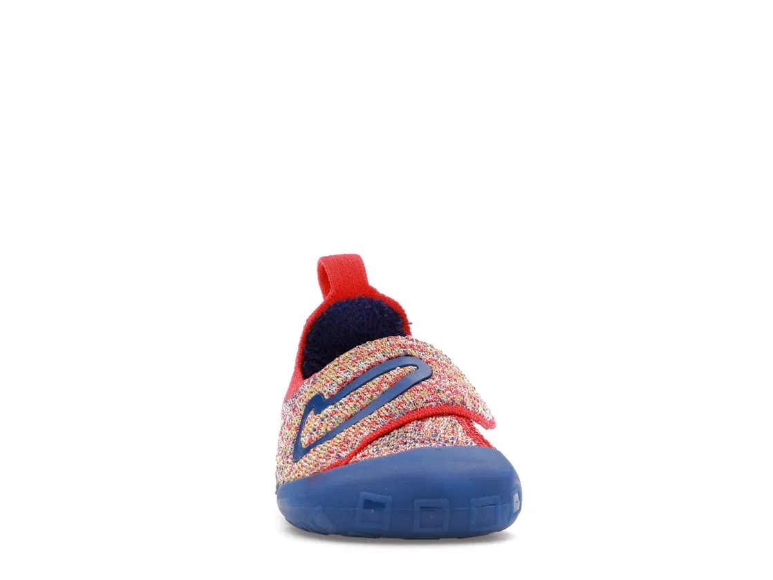 Детские кроссовки с верхом FlyKnit Nike Swoosh 1 Nike, Sail/Siren Red/Vivid Sulfur/Game Royal — фото 2