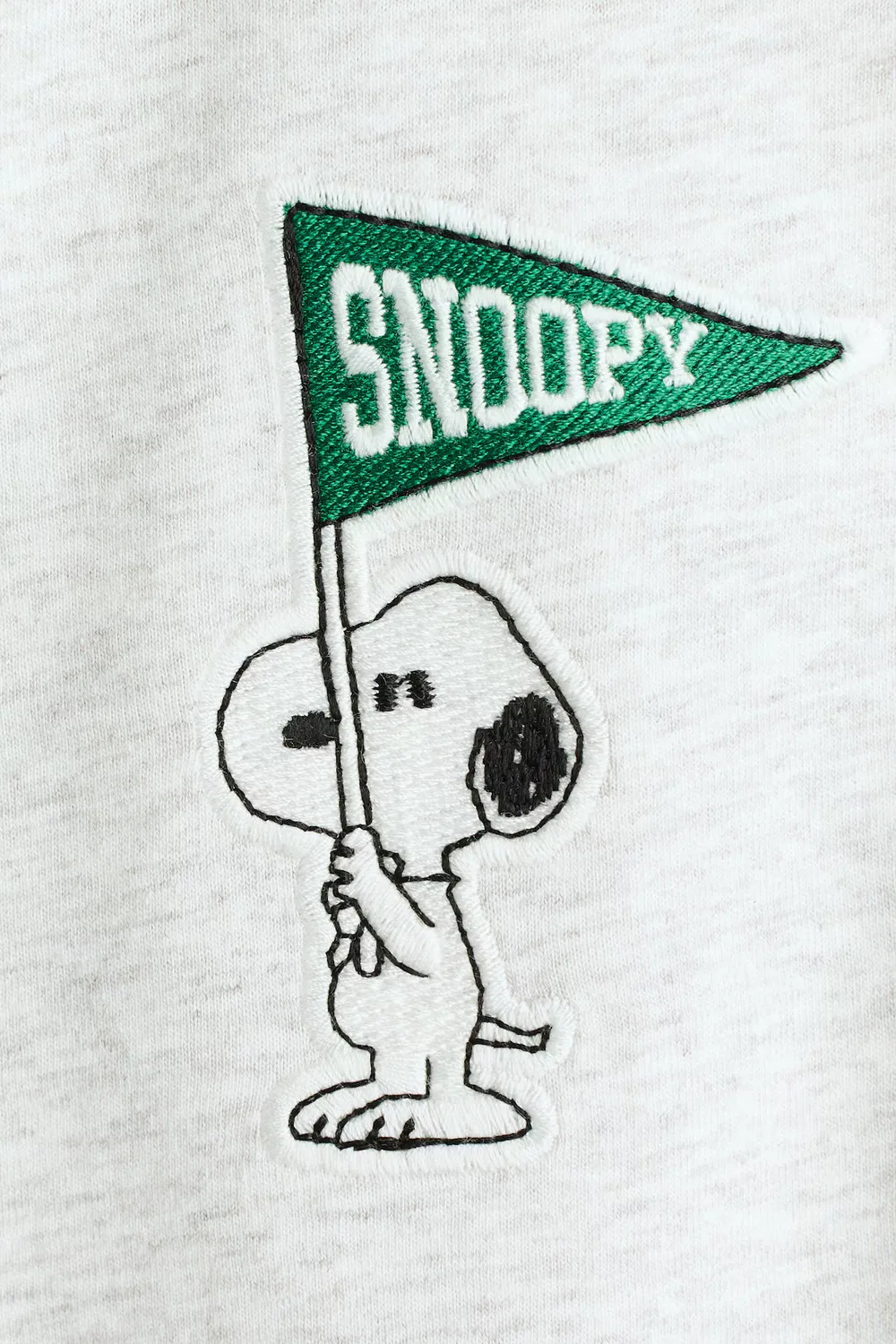 Футболка оверсайз с принтом H&M, Hellgraumeliert/Snoopy — фото 3