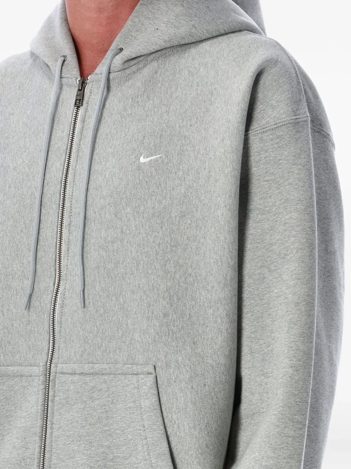 Худи с молнией Nike, серый — фото 2
