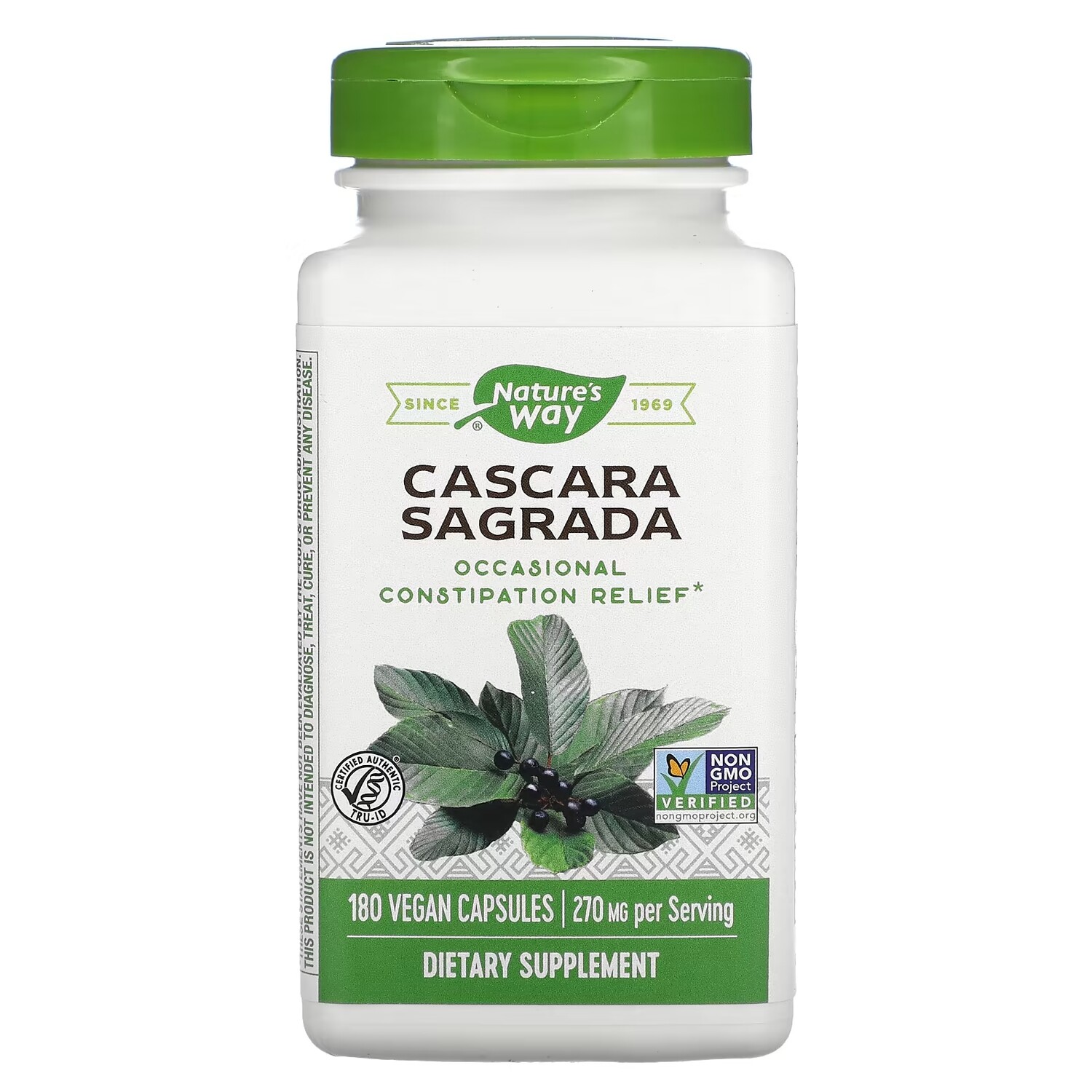 

Nature's Way каскара 270 мг, 180 веганских капсул