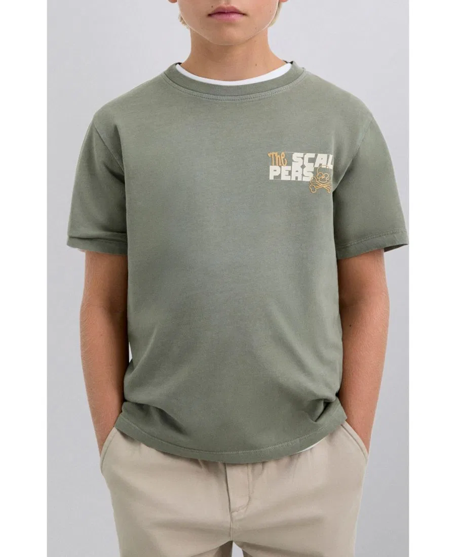 Футболка с принтом Scalpers, Khaki — фото 4