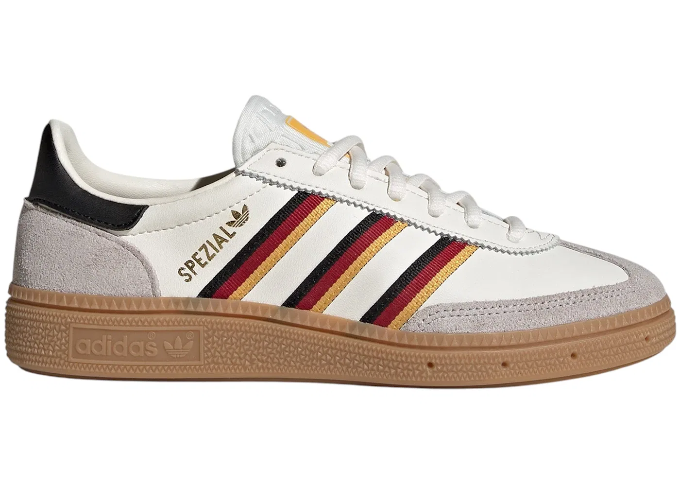 Детские кроссовки с замшевым верхом Adidas Handball Spezial, Cloud White/Cloud White/Crew Yellow