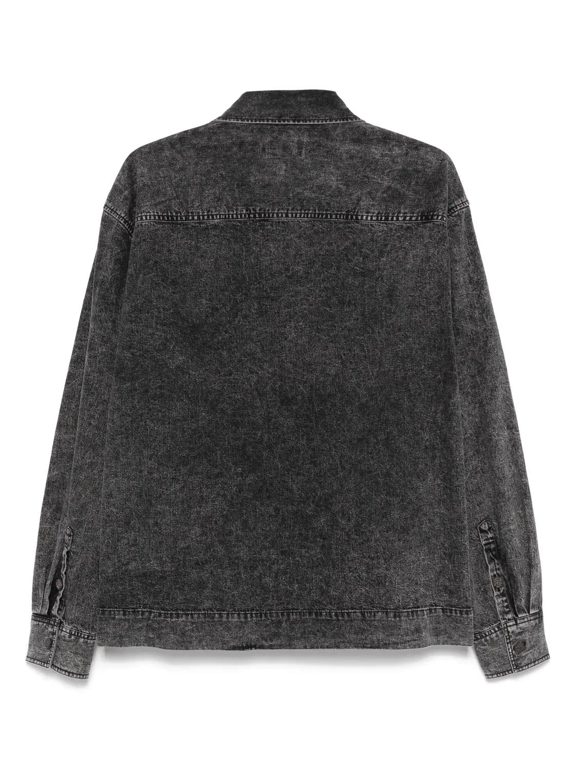Рубашка-куртка из денима Emporio Armani, черный — фото 2