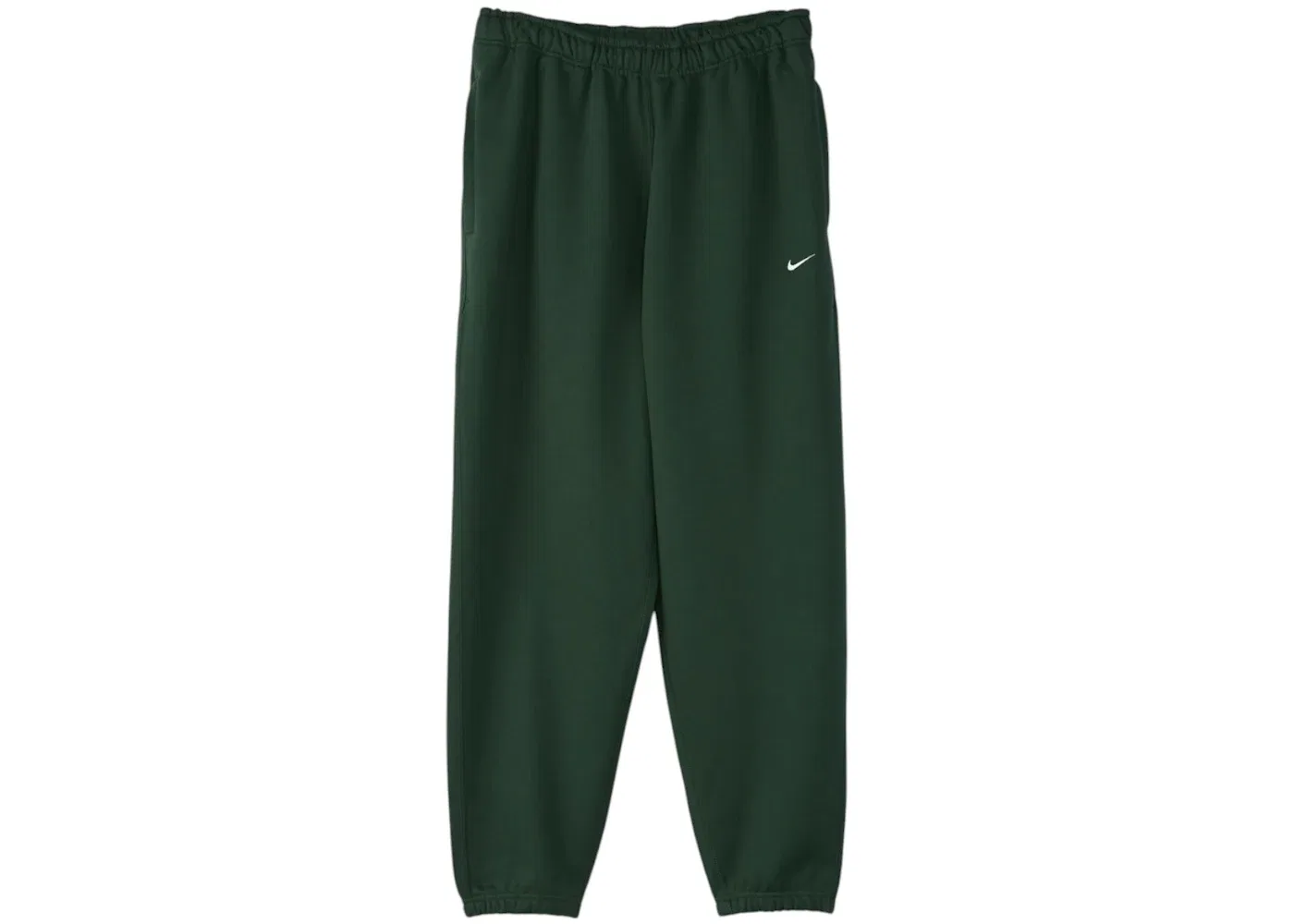 Мужские спортивные штаны из футера Nike Solo Swoosh Fleece Pant, Fir/White