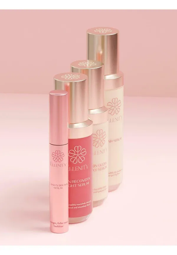 Набор для ухода за кожей Skin lash 'n' hair elixir luxe set Ellenity, прозрачный — фото 4
