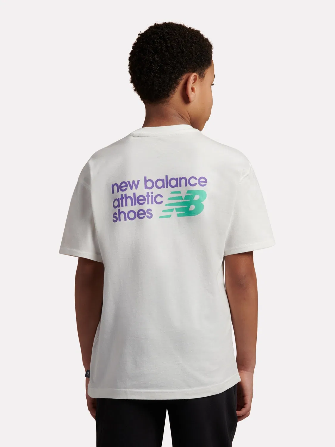 Футболка с принтом New Balance Athletics Relaxed, белый — фото 3