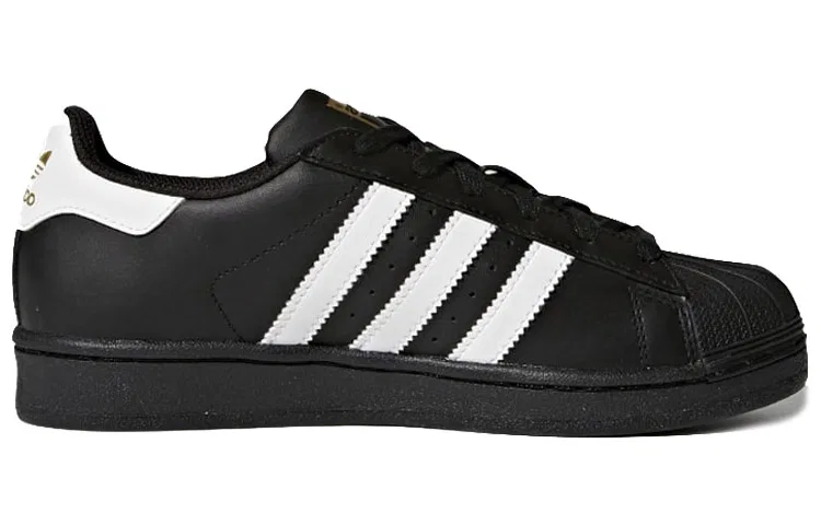 Детские кроссовки для скейтбординга с низким верхом SUPERSTAR Foundation Adidas Originals, Black — фото 4