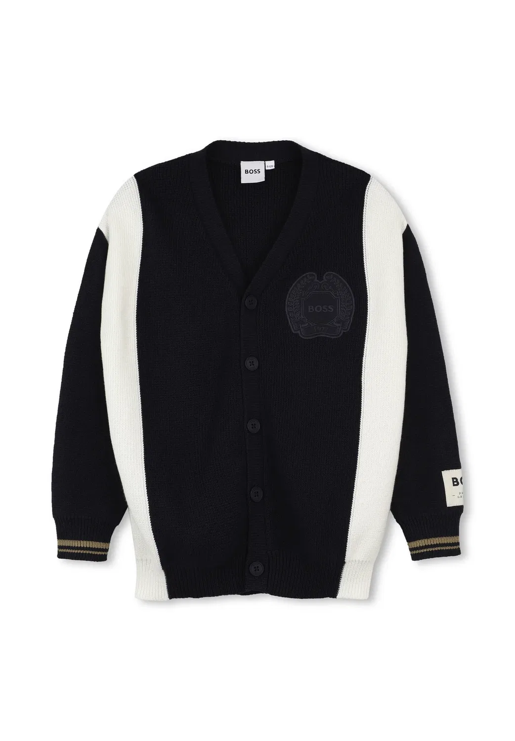 Вязаный кардиган для детей и подростков - кардиган Boss Kidswear, Navy