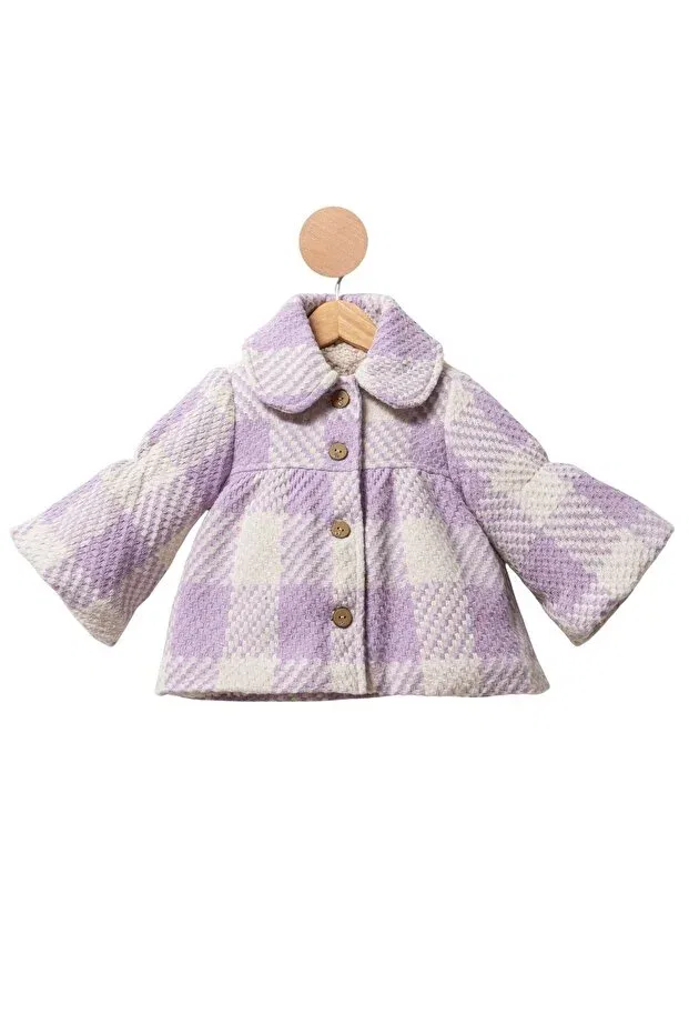 Детское пальто для девочек с вышивкой Patia Charm Hausekids, Lilac