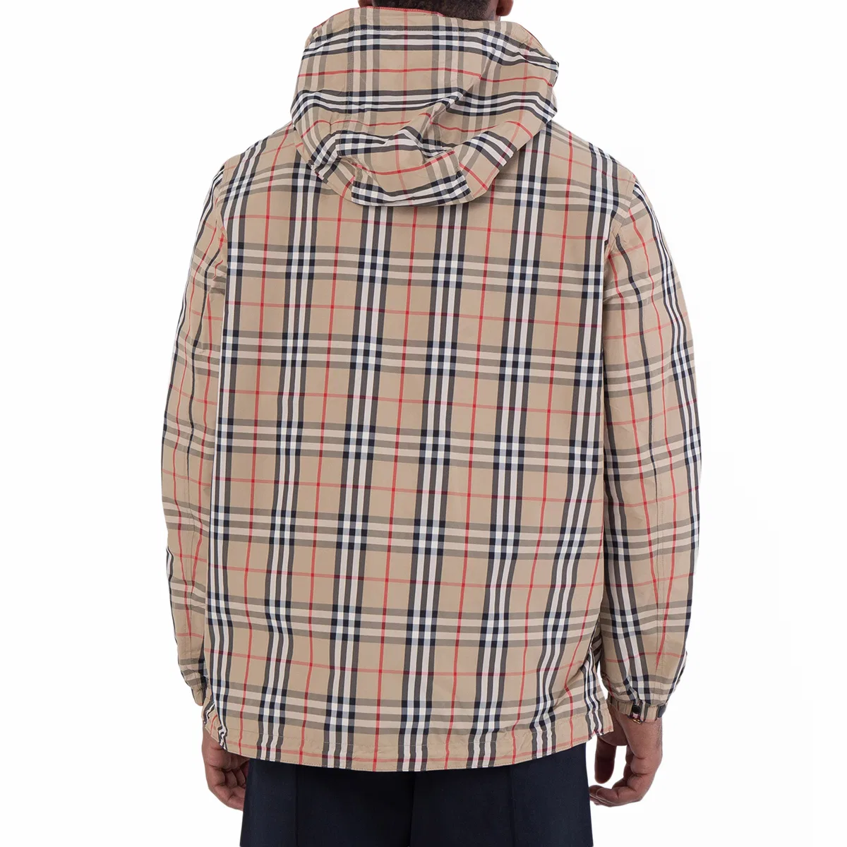Куртка с капюшоном, двусторонняя, с принтом Checked Burberry, Archive Beige Ip Chk/Black — фото 3