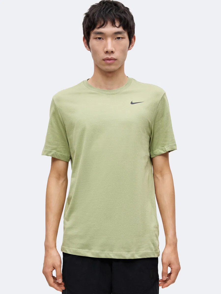 Спортивная футболка NIKE Performance Shirt пастельно-зеленого цвета — фото 4