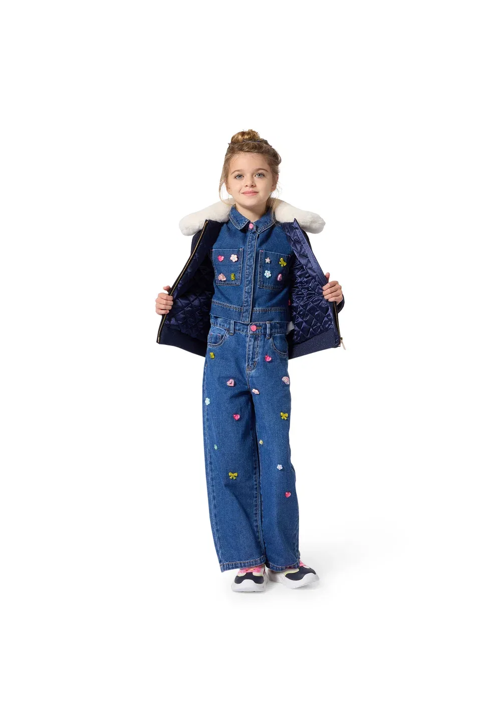 Chemise en denim - блузка на пуговицах Billieblush, Stone Pousse