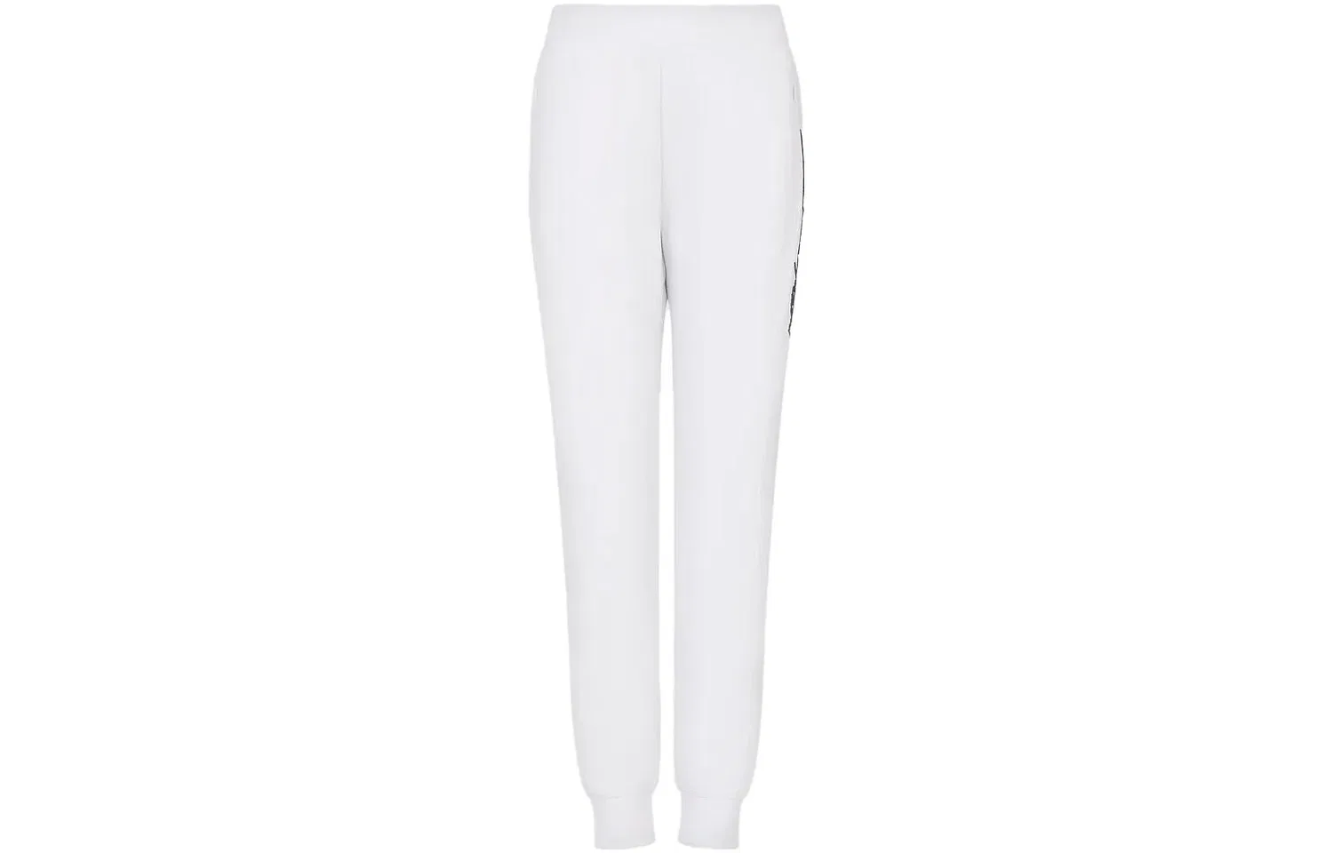 Трикотажные спортивные брюки, прямые, EMPORIO ARMANI, White
