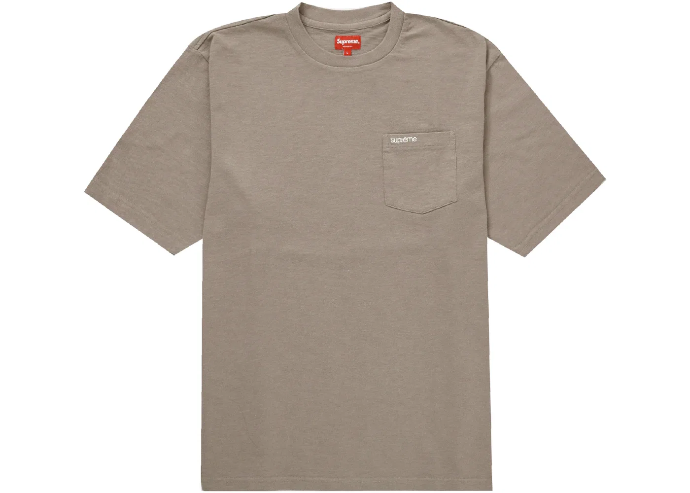 Мужская футболка с принтом Supreme Tee (SS23), Taupe