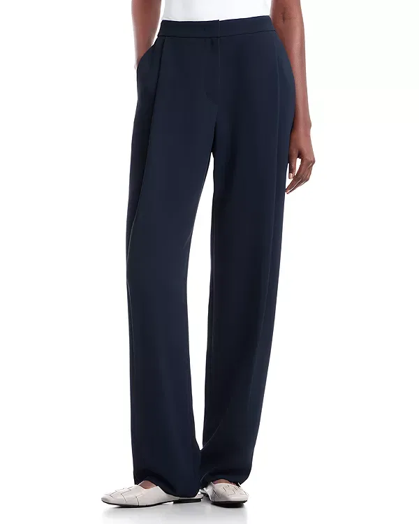 Женские прямые брюки Emporio Armani, Navy Blue