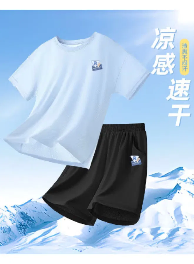 Комплект одежды для мальчиков с коротким рукавом и шортами, модель Cool & Quick-Dry, Jeanswest, синий