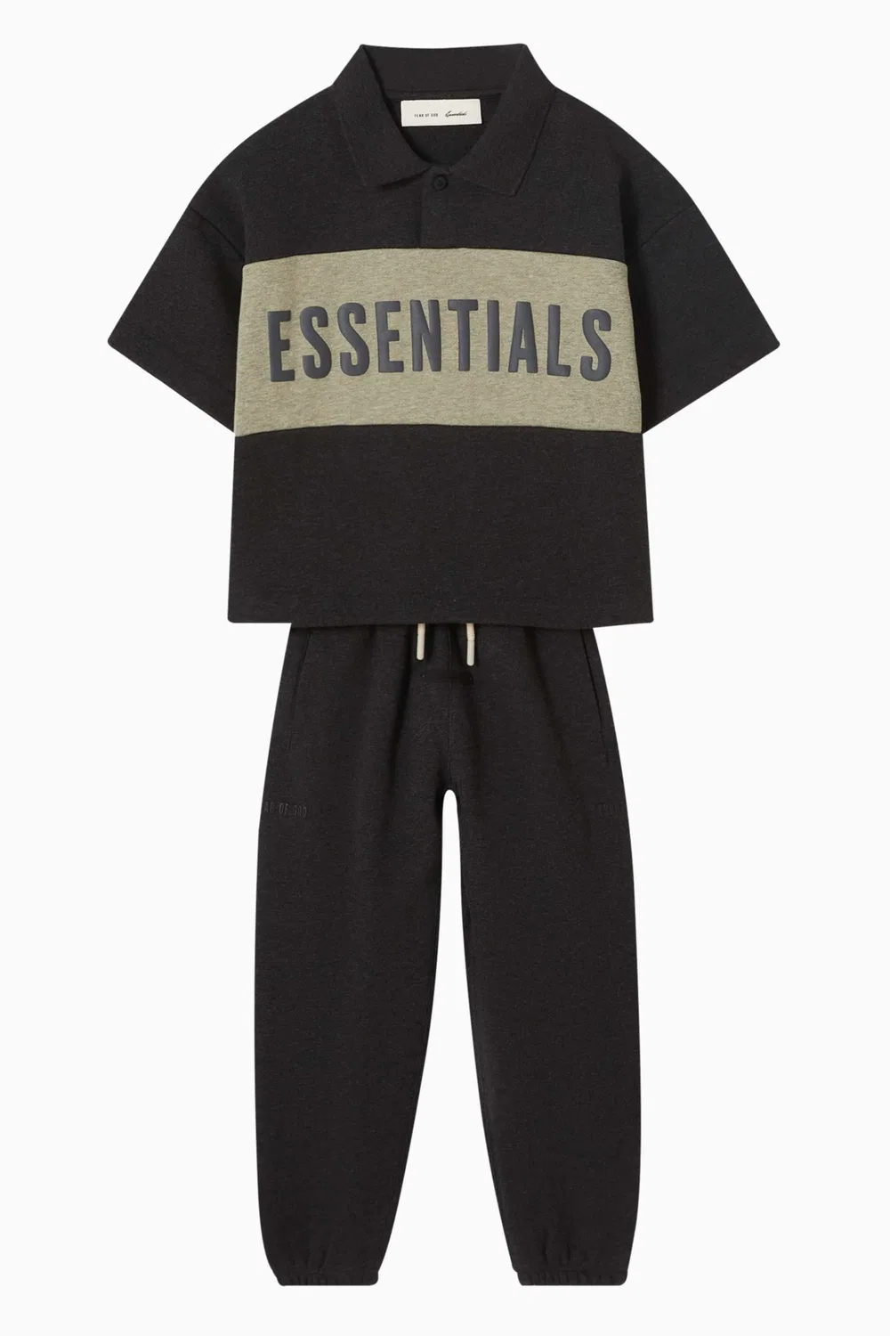 Fear of God Essentials Поло с принтом, серый — фото 2
