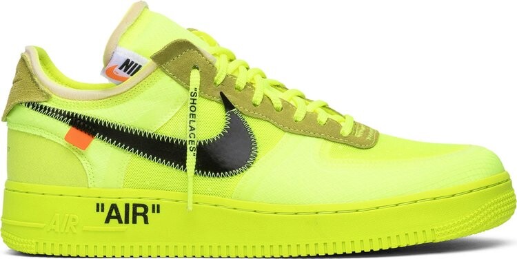 

Кроссовки Nike Off-White x Air Force 1 Low 'Volt', желтый