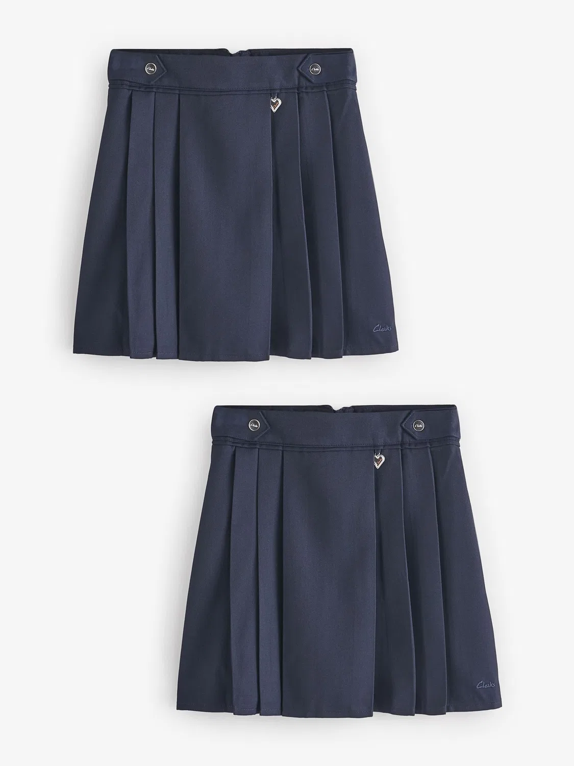 Юбка школьная плиссированная, набор 2 шт. Clarks, Navy