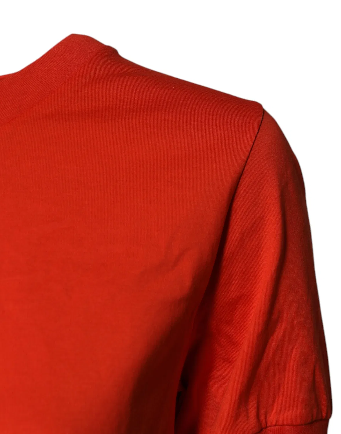 Женская футболка с коротким рукавом и цветочной вышивкой Dolce & Gabbana, Red — фото 3