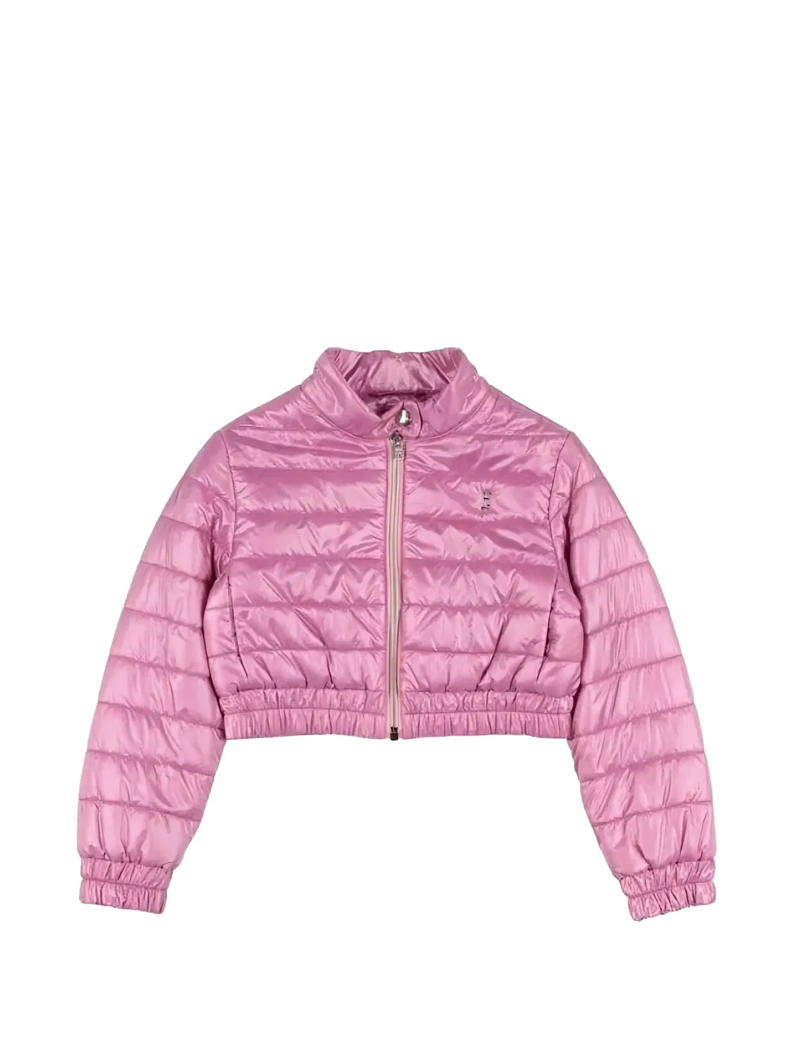 Стеганая укороченная куртка Herno Kids, розовый