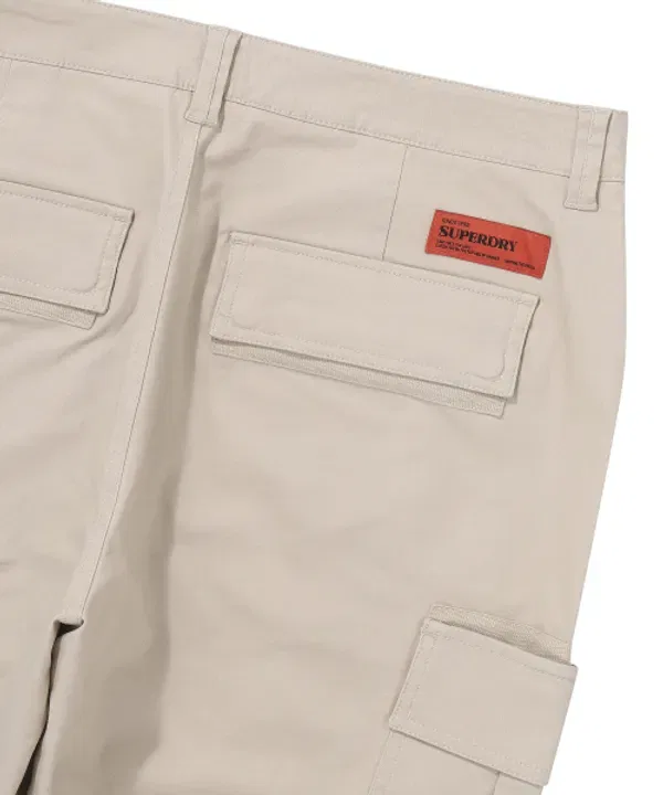 Карго джоггеры с лейблом, Superdry, светло-бежевый — фото 4