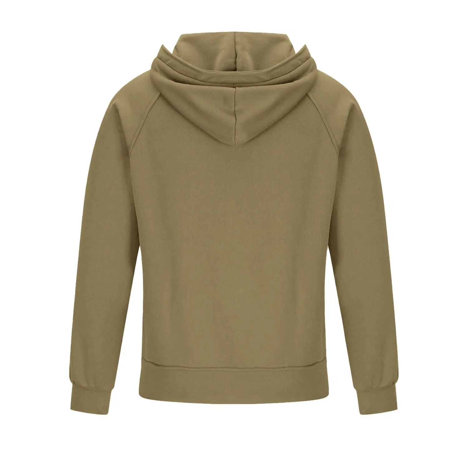 Мужское худи с молнией Vintage с свободным кроем, Dark Khaki — фото 4