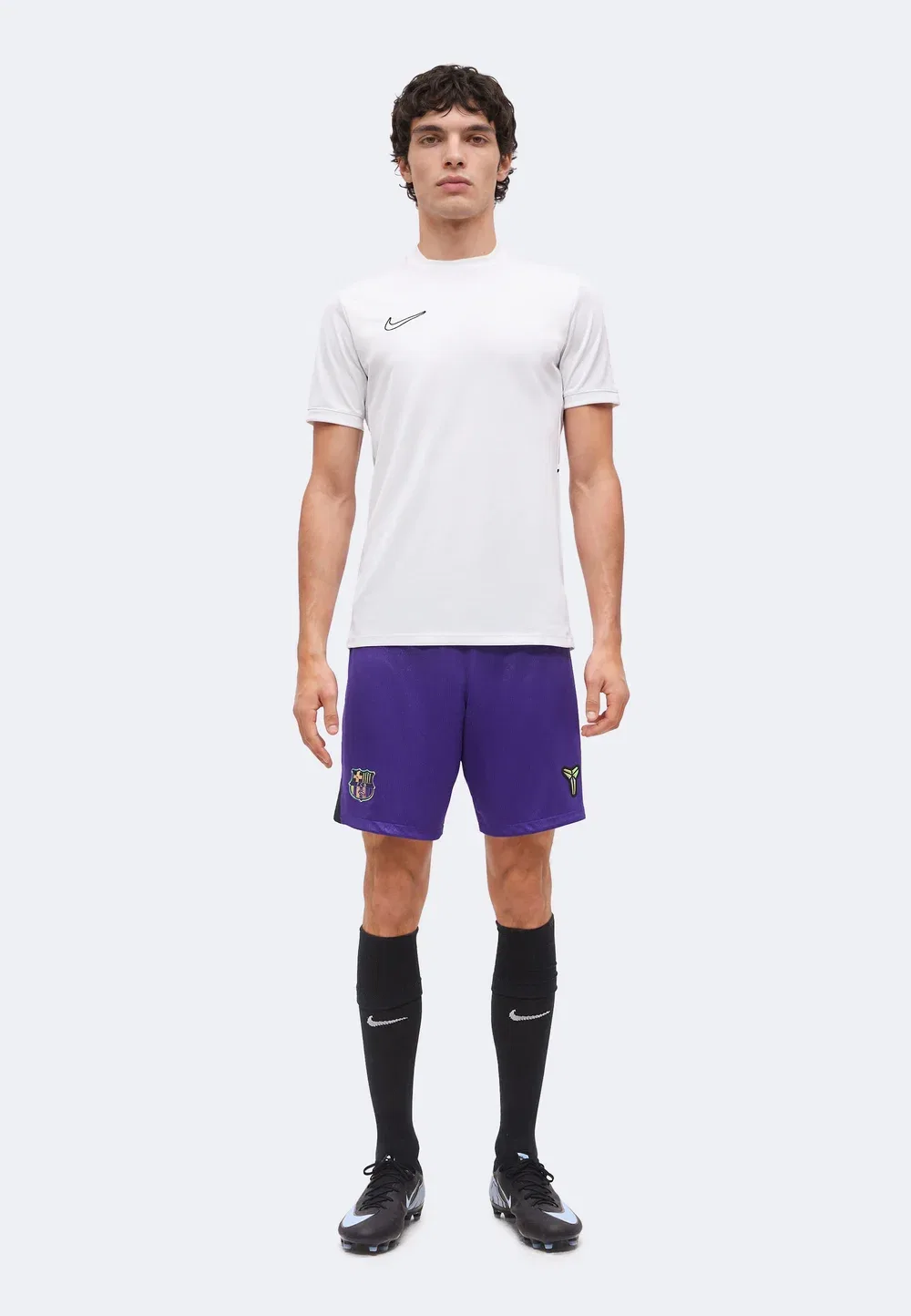 Короткие шорты FCB - клубная одежда Nike Performance, Field Purple/Black — фото 2
