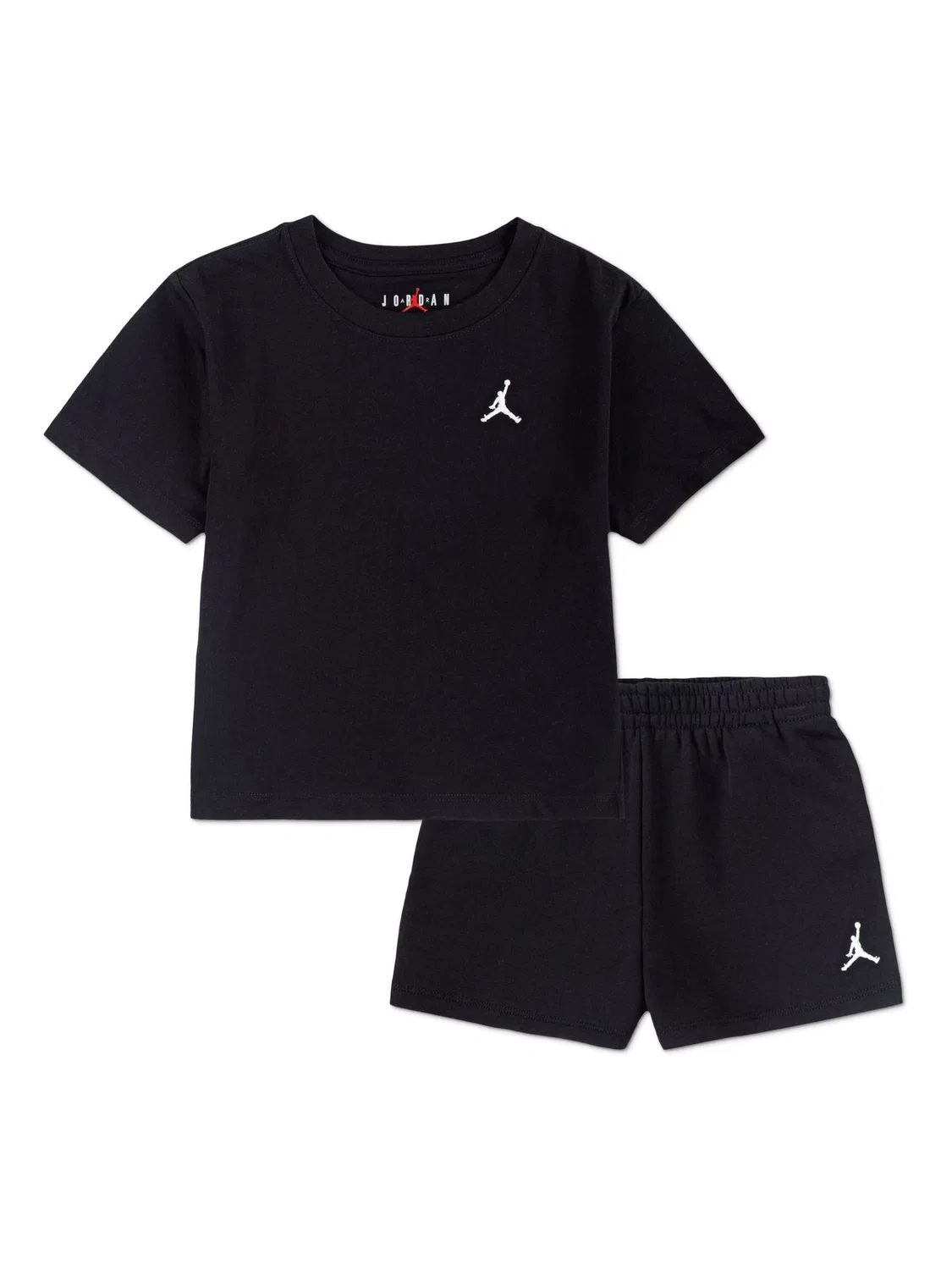 Комплект из футболки и шорт, флис Jordan Brooklyn Essentials, черный