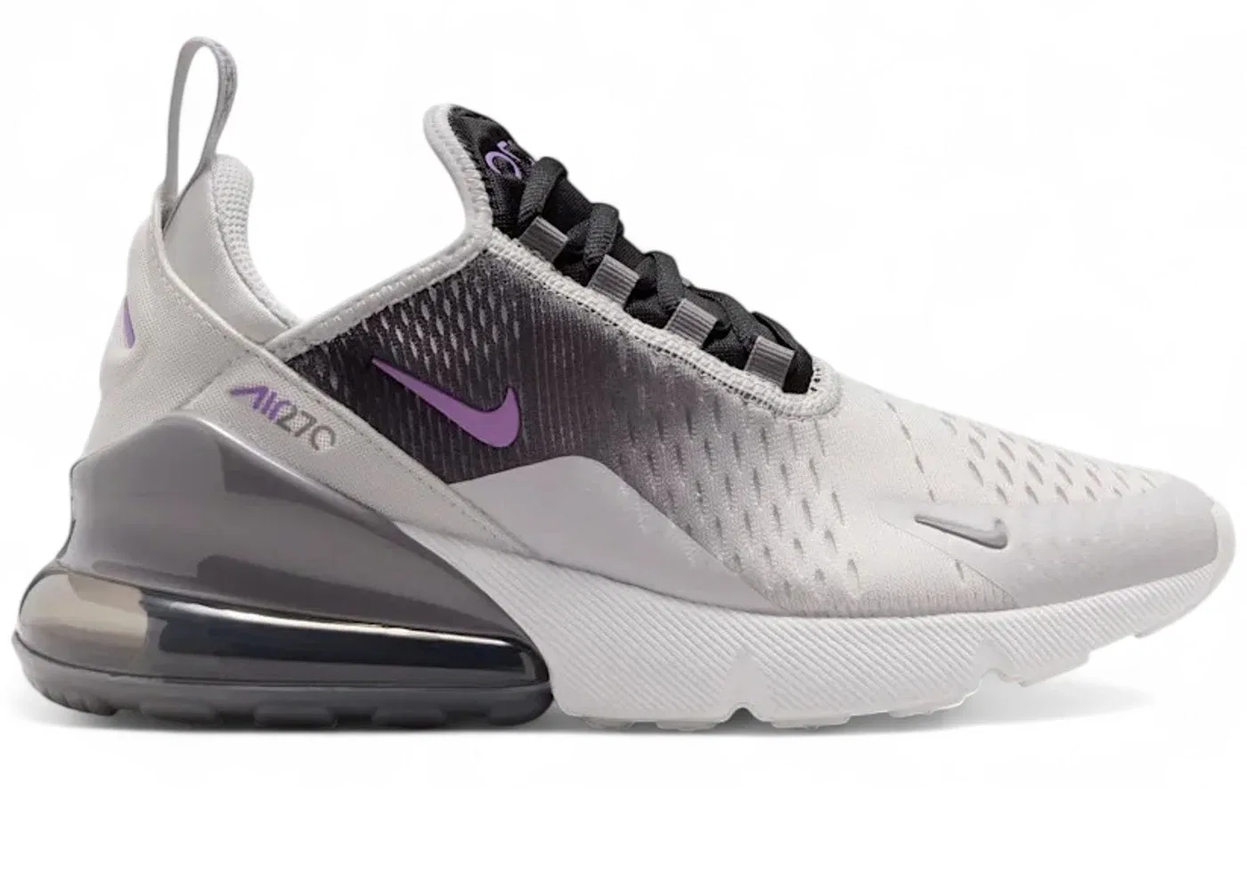 Детские кроссовки Lifestyle Nike Air Max 270, Photon Dust/Black/Pencil Point/Bright Violet