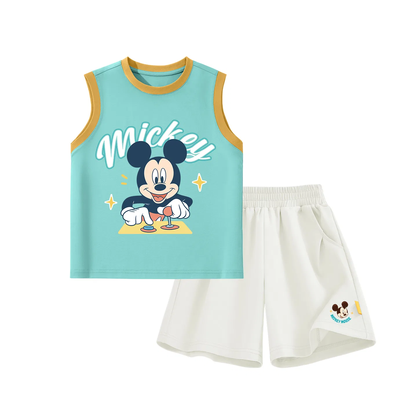 Детский спортивный костюм с круглым вырезом, Disney, Di Heart Nini Yellow Purple — фото 4