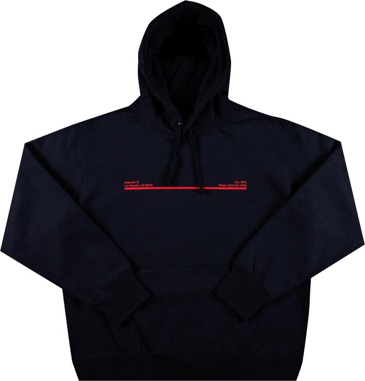 

Толстовка Supreme Shop Hooded Sweatshirt - Los Angeles 'Navy', синий