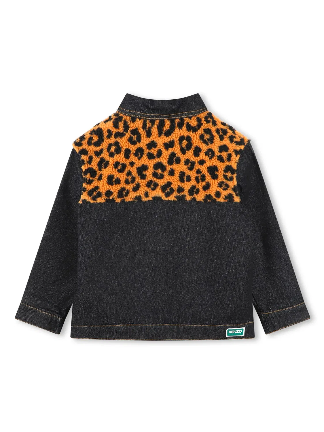 Kenzo Джинсовка с леопардовым принтом — фото 3