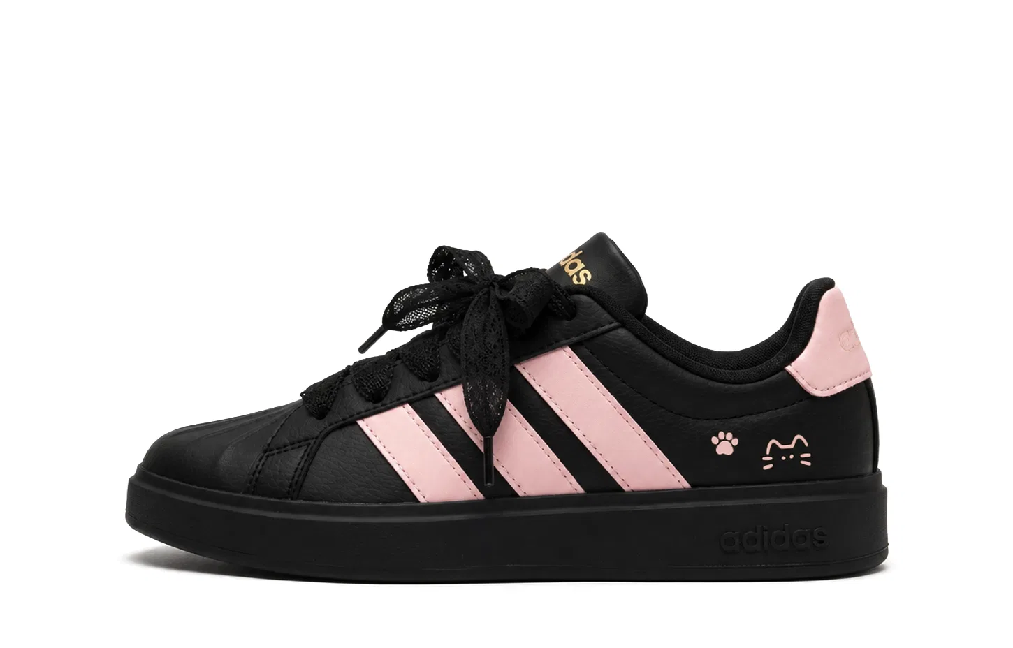 Детские кроссовки для скейтбординга с принтом Street Talk Adidas, Black