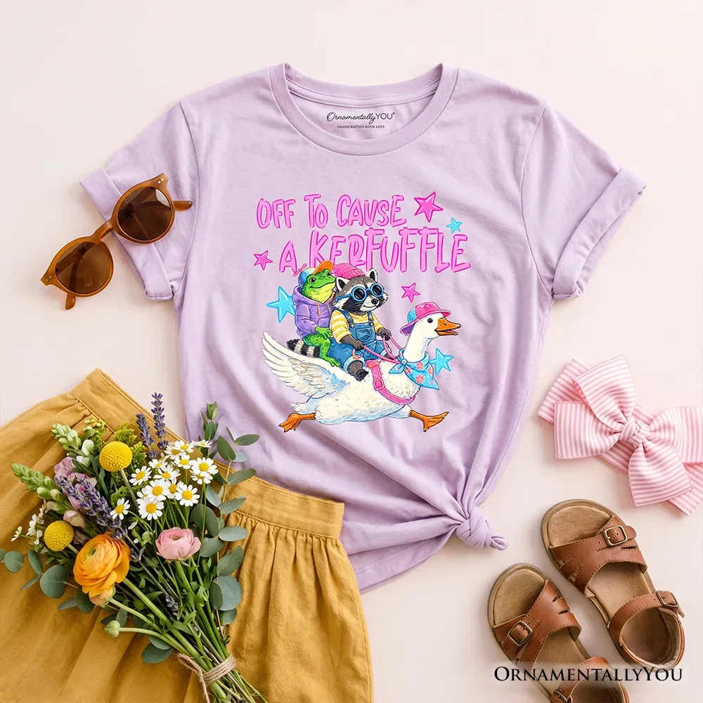 Детская футболка с принтом Off to Cause a Kerfuffle OrnamentallyYou, Violet
