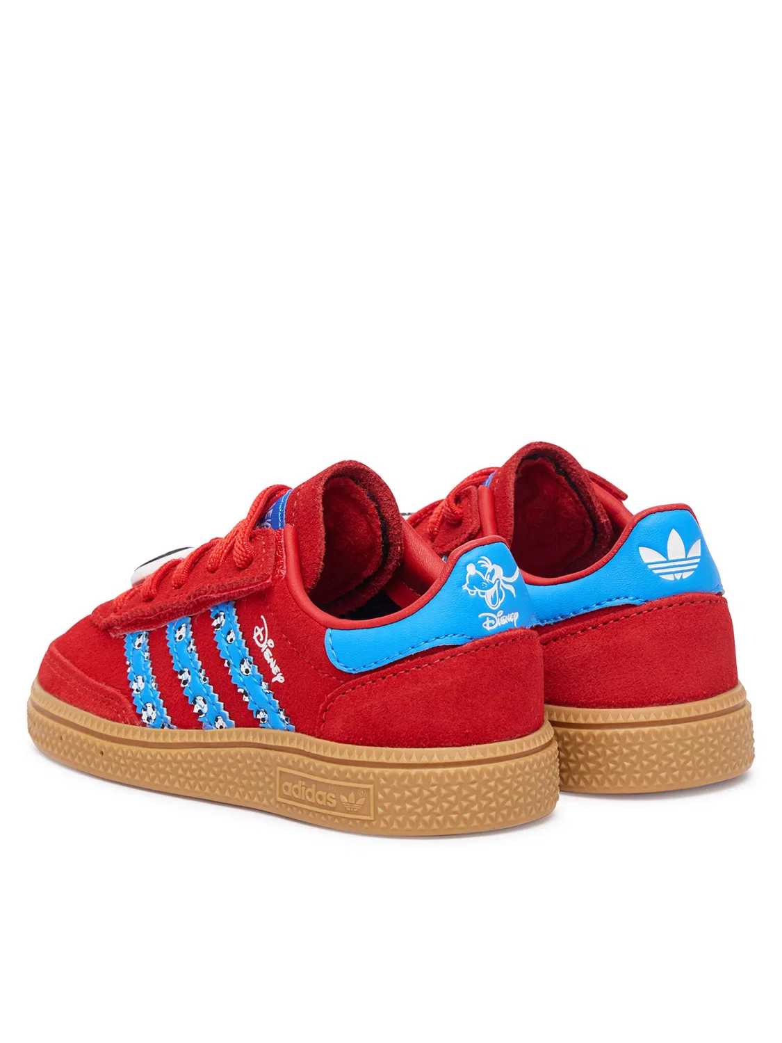 Кроссовки для мальчика Disney Handball Spezial Comfort Closure Elastic Lace Adidas, красный — фото 3