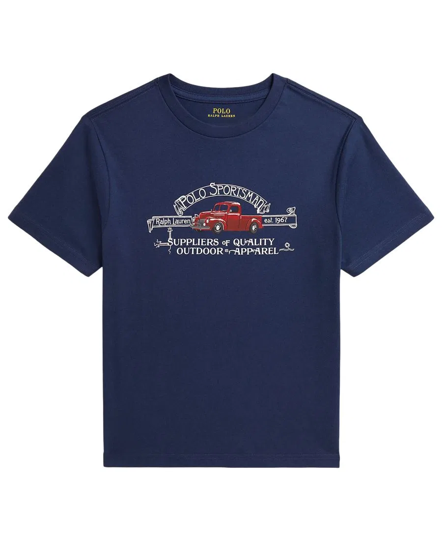 Футболка с коротким рукавом с принтом Polo Sportsman Polo Ralph Lauren, Rustic Navy